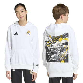 Real Madrid CF детски суитшърт с качулка Avengers white