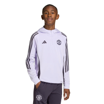 Manchester United детски суитшърт с качулка Track tint