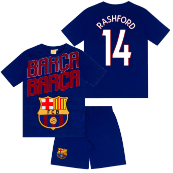 FC Barcelona детска пижама Short Rashford
