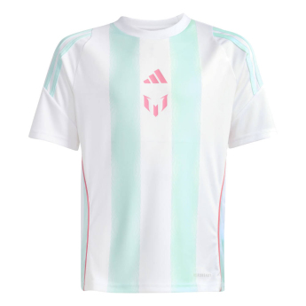 Lionel Messi детска футболна фланелка MESSI Stripe white