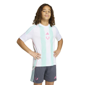 Lionel Messi детска футболна фланелка MESSI Stripe white