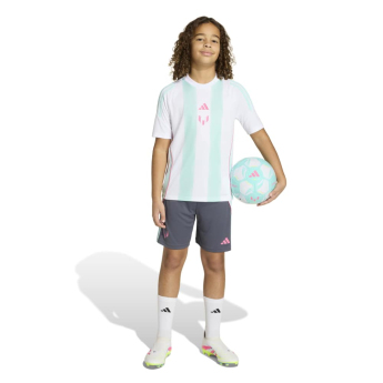 Lionel Messi детска футболна фланелка MESSI Stripe white