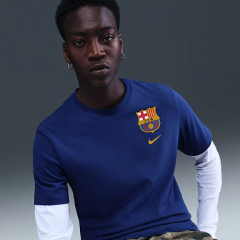 FC Barcelona мъжка тениска Crest navy
