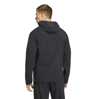 Real Madrid CF мъжко яке с качулка Travel Windbreaker black