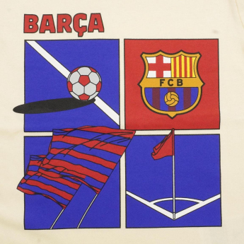 FC Barcelona детска пижама Short beige