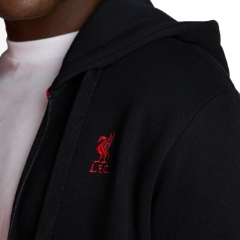 Liverpool FC мъжки суитшърт с качулка zip thru black