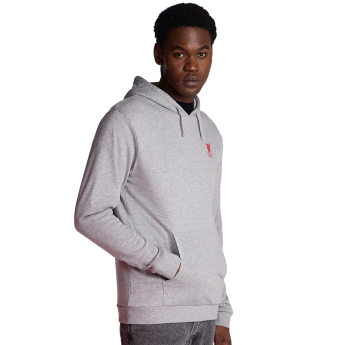 Liverpool FC мъжки суитшърт с качулка Overhead grey