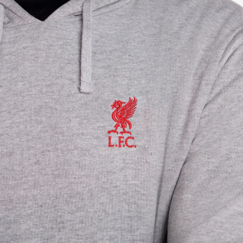 Liverpool FC мъжки суитшърт с качулка Overhead grey