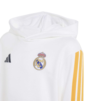 Real Madrid CF детски суитшърт с качулка Hoody white