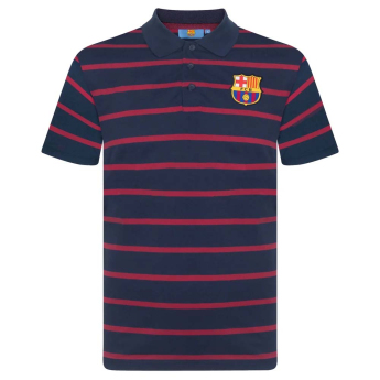 FC Barcelona мъжка поло тениска Lines red