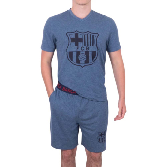 FC Barcelona мъжка пижама Short Blue Marl