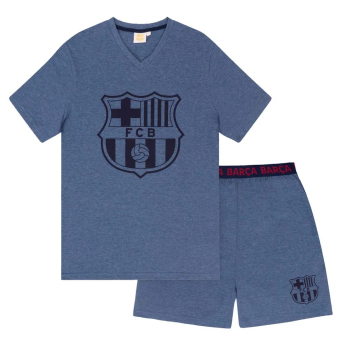 FC Barcelona мъжка пижама Short Blue Marl