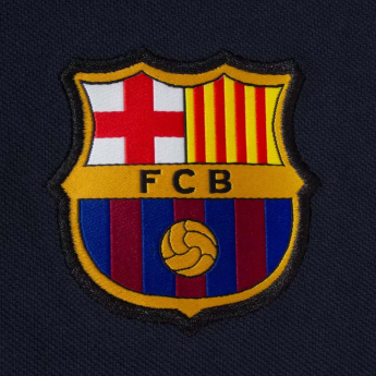 FC Barcelona мъжка поло тениска Crest navy