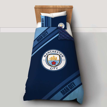 Manchester City спално бельо за единично легло Dark Rayz