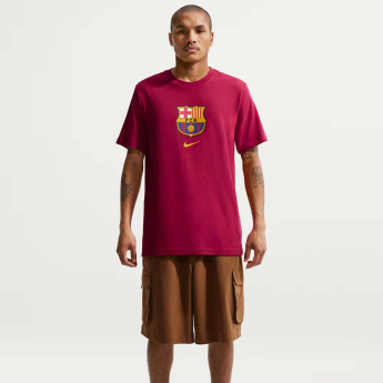 FC Barcelona мъжка тениска Club Crest red