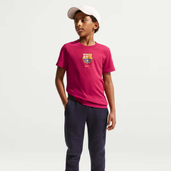 FC Barcelona детска тениска Club Crest red