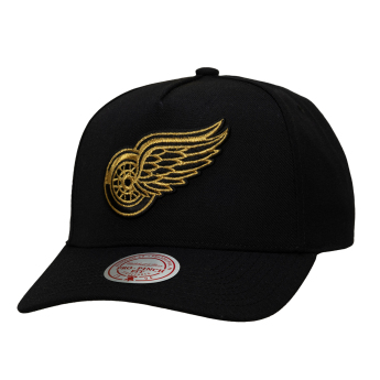 Detroit Red Wings баскетболна шапка с козирка NHL Black and Gold Pro Snapback