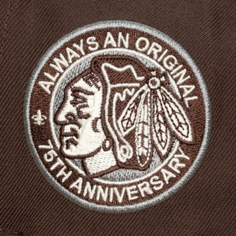 Pánská kšiltovka Chicago Blackhawks NHL Brown and Cream Snapback