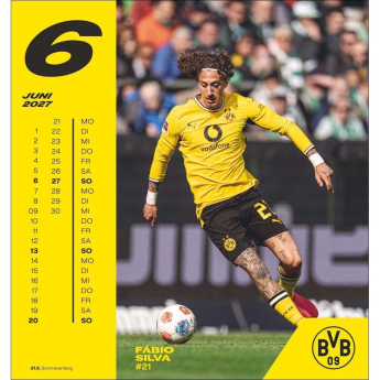Borussia Dortmund календар 2027 Postcard