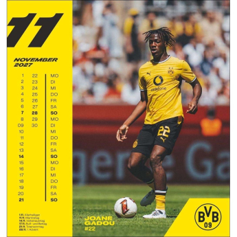 Borussia Dortmund календар 2027 Postcard