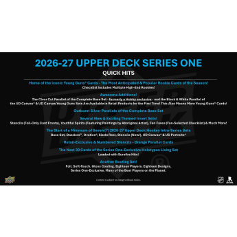 NHL продукти хокей карти NHL 2026-27 Series 1 Hockey Blaster Box