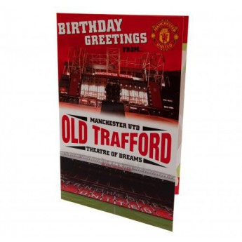 Manchester United картичка за рожден ден Pop-Up Birthday Card