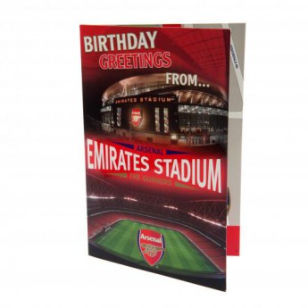 Arsenal FC картичка за рожден ден Pop-Up Birthday Card