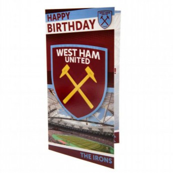 West Ham United картичка за рожден ден Birthday Card