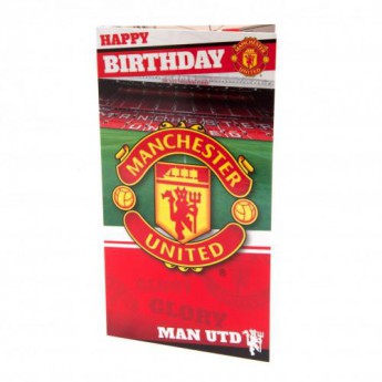 Manchester United картичка за рожден ден Birthday Card Stadium