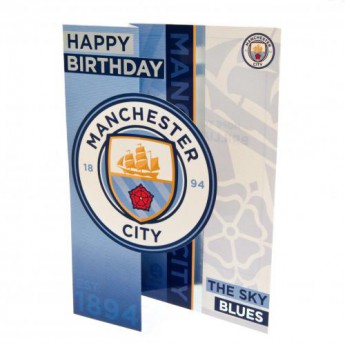 Manchester City картичка за рожден ден Birthday Card