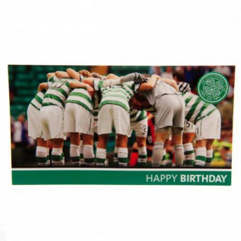 Celtic FC картичка за рожден ден Birthday Card Huddle
