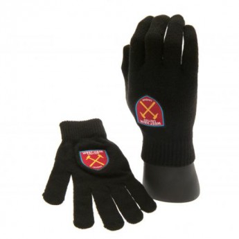 West Ham United детски ръкавици Knitted Gloves Junior