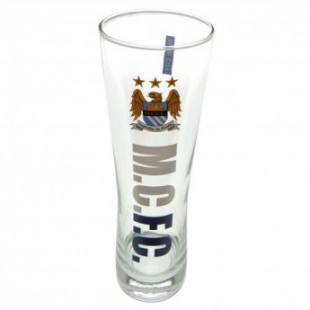 Manchester City стъклена чаша Tall Beer Glass EC
