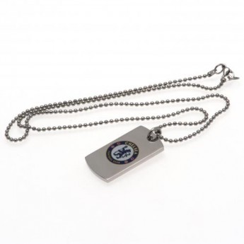 Chelsea FC колие с висулка куче Colour Crest Dog Tag & Chain
