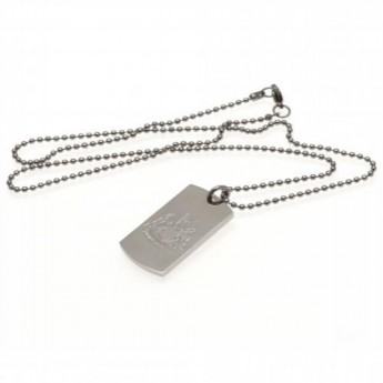Newcastle United колие с висулка куче Engraved Dog Tag & Chain