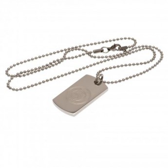 Manchester City колие с висулка куче Engraved Dog Tag & Chain