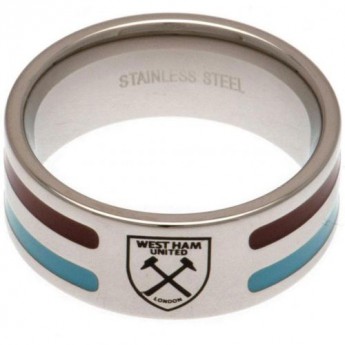 West Ham United пръстен Colour Stripe Ring Large