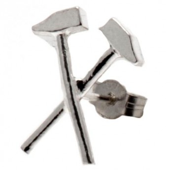 West Ham United обеци Sterling Silver Stud Earring