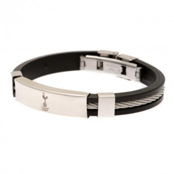 Tottenham Hotspur силиконова гривна Silver Inlay Silicone Bracelet