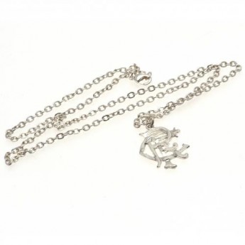 Rangers FC колие с висулка Silver Plated Pendant & Chain