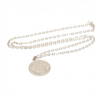 Manchester City колие с висулка Silver Plated Pendant & Chain