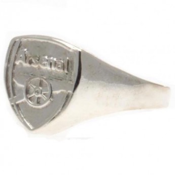 Arsenal FC пръстен Silver Plated Crest Medium