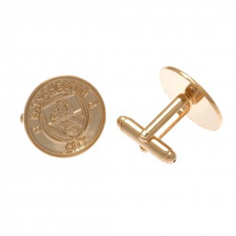 Manchester City копчета за ръкавели Gold Plated Cufflinks