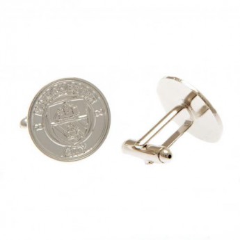 Manchester City копчета за ръкавели Silver Plated Cufflinks CR