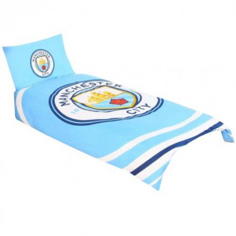 Manchester City спално бельо за единично легло Single Duvet Set PL
