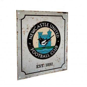 Newcastle United табела за стена Retro Logo Sign