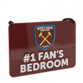 West Ham United знак за спалня Bedroom Sign No1 Fan