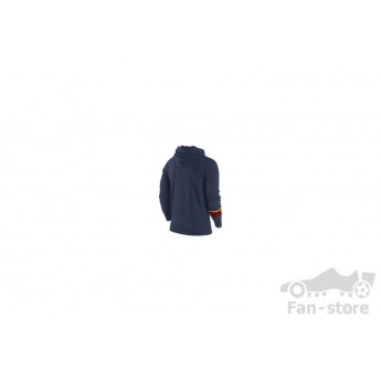 Barcelona  modrá mikina s kapucí