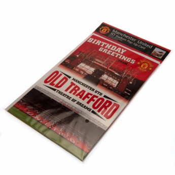 Manchester United картичка за рожден ден Pop-Up Birthday Card