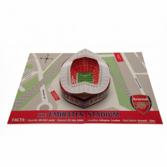 Arsenal FC картичка за рожден ден Pop-Up Birthday Card